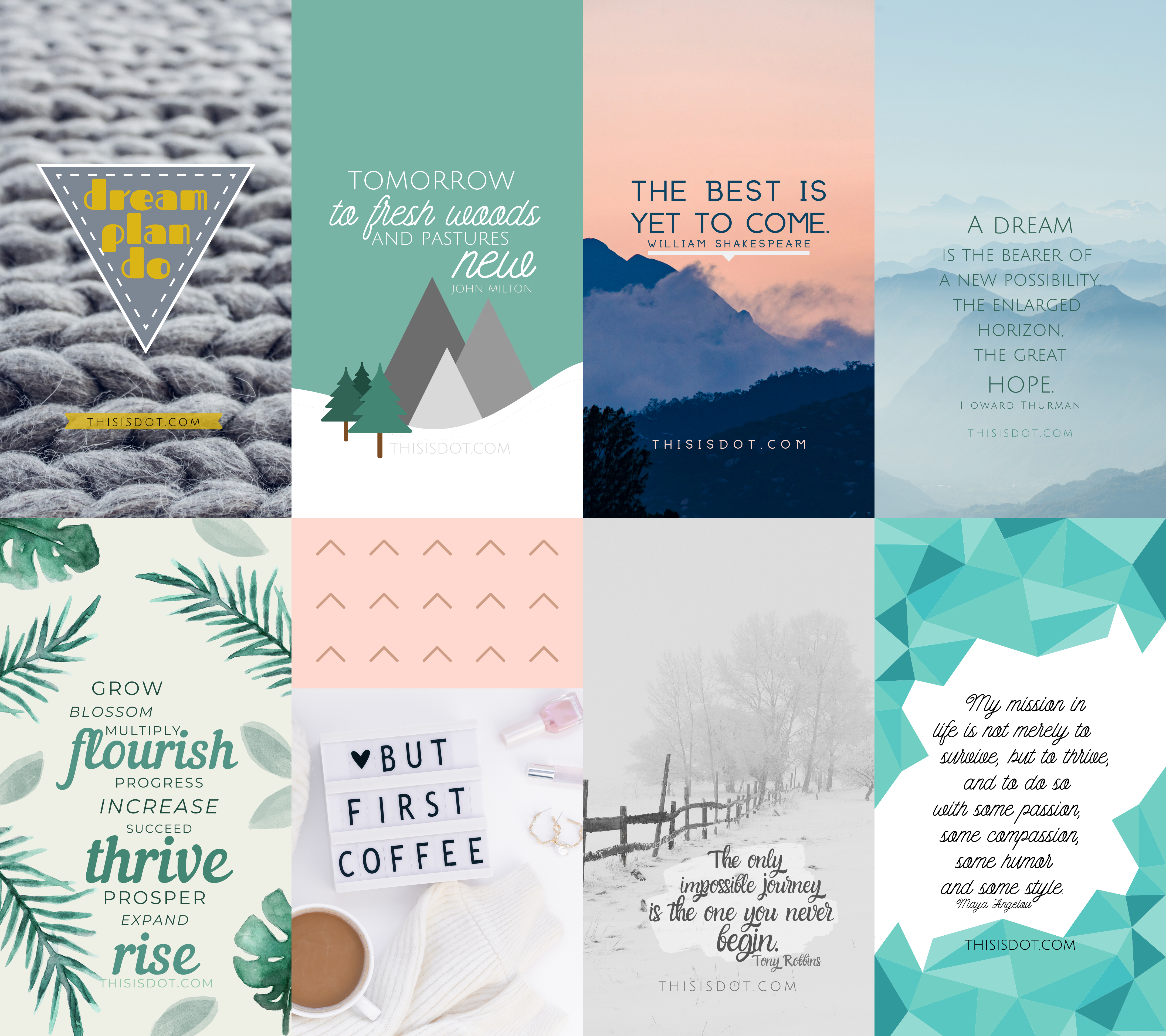 8 Free Wallpapers  for Direct Sellers to download in the New Year  |  thisisdot.com